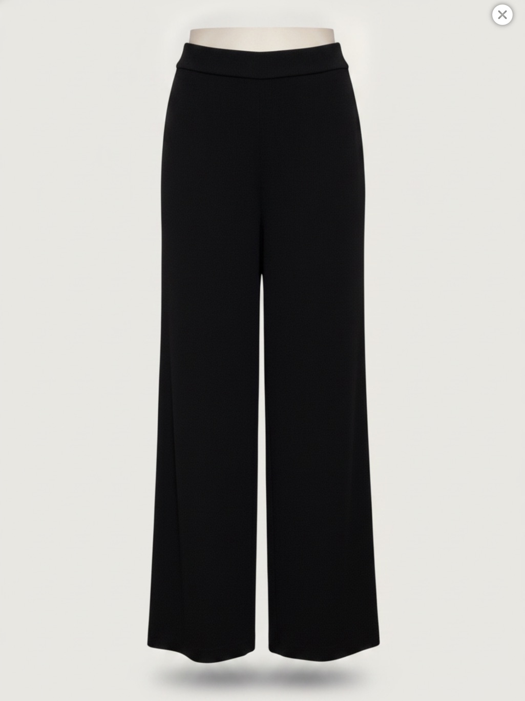 Lida Baday Wide-Leg Black Pants